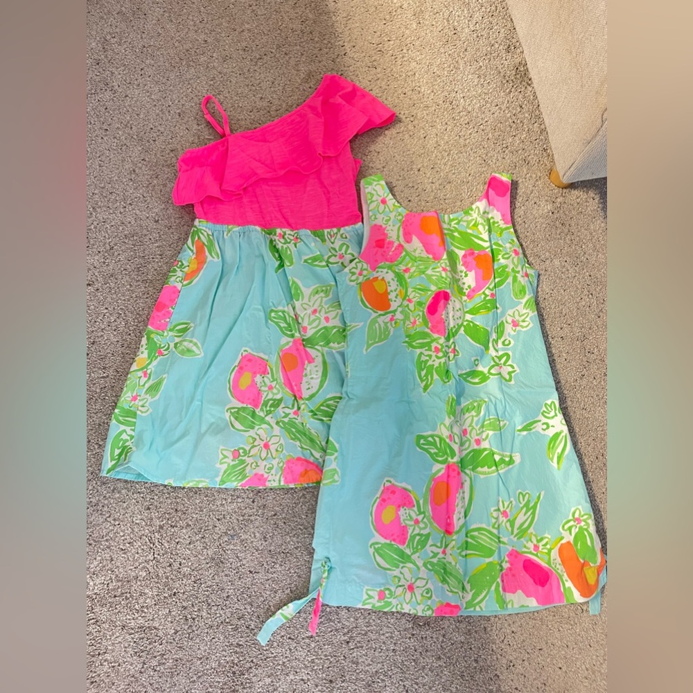 Kids Lilly Pulitzer sister set size 10 kids and size L kids